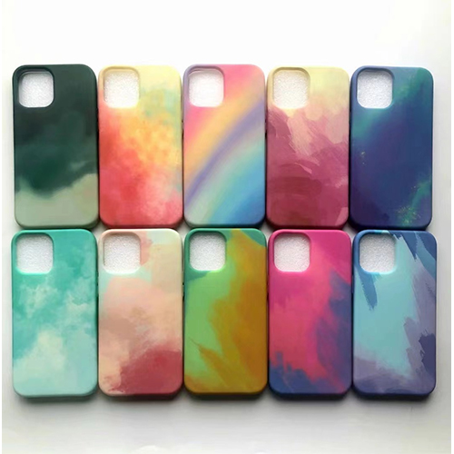 Silicone Watercolor Pattern ng Phone Case
